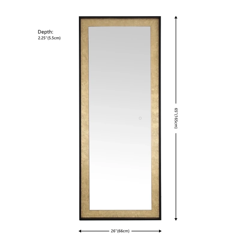 Montauk Gold LED Full Length Mirror