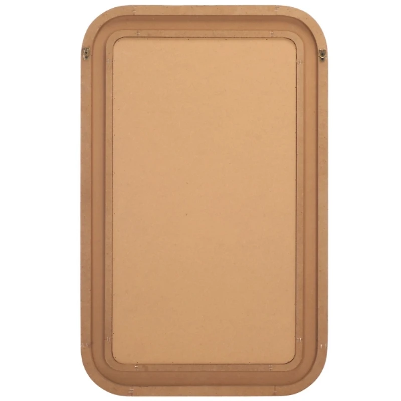 Natural Wood and Rattan Alessa Wall Mirror