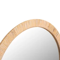Natural Wood Wrapped Mila Wall Mirror