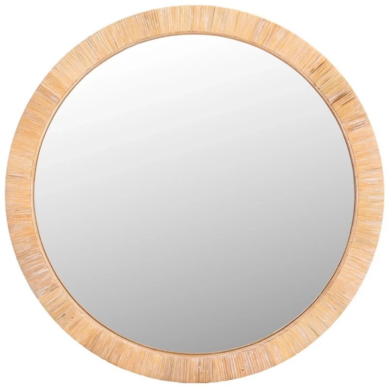 Natural Wood Wrapped Mila Wall Mirror