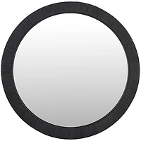 Black Wood Wrapped Nellie Wall Mirror