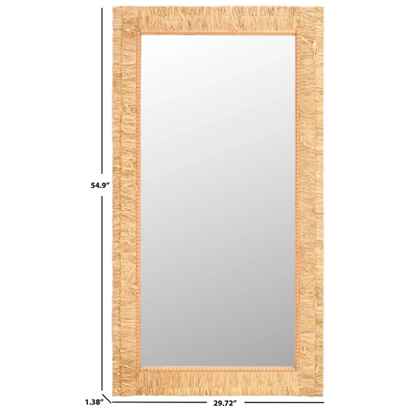 Natural Textured Zoelle Wall Mirror