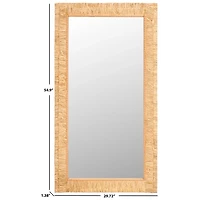 Natural Textured Zoelle Wall Mirror