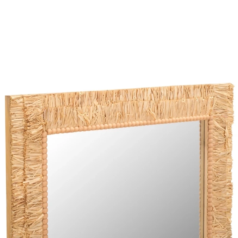Natural Textured Zoelle Wall Mirror
