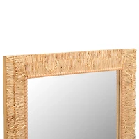 Natural Textured Zoelle Wall Mirror