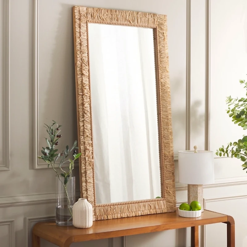 Natural Textured Zoelle Wall Mirror