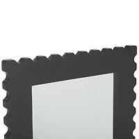 Black Angular Scalloped Nadia Wall Mirror