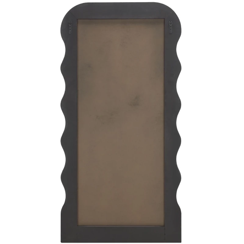 Black Wavy Mayha Leaner Mirror