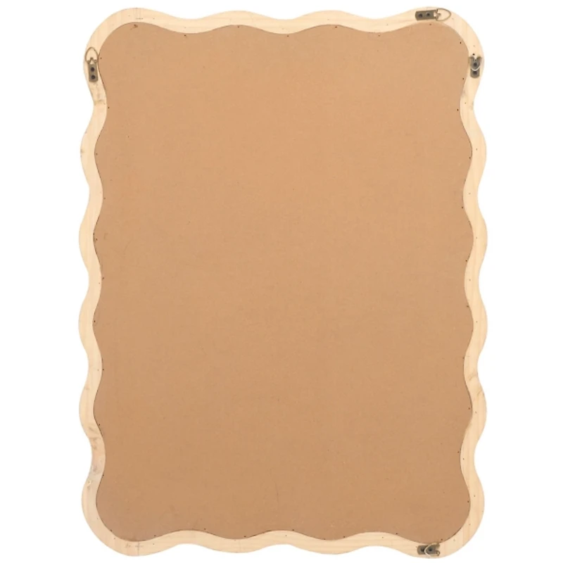 Cream Wavy Izara Wall Mirror