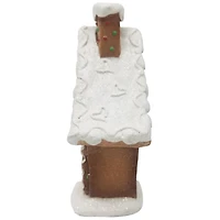 LED Gingerbread House with Star Windows Decoration