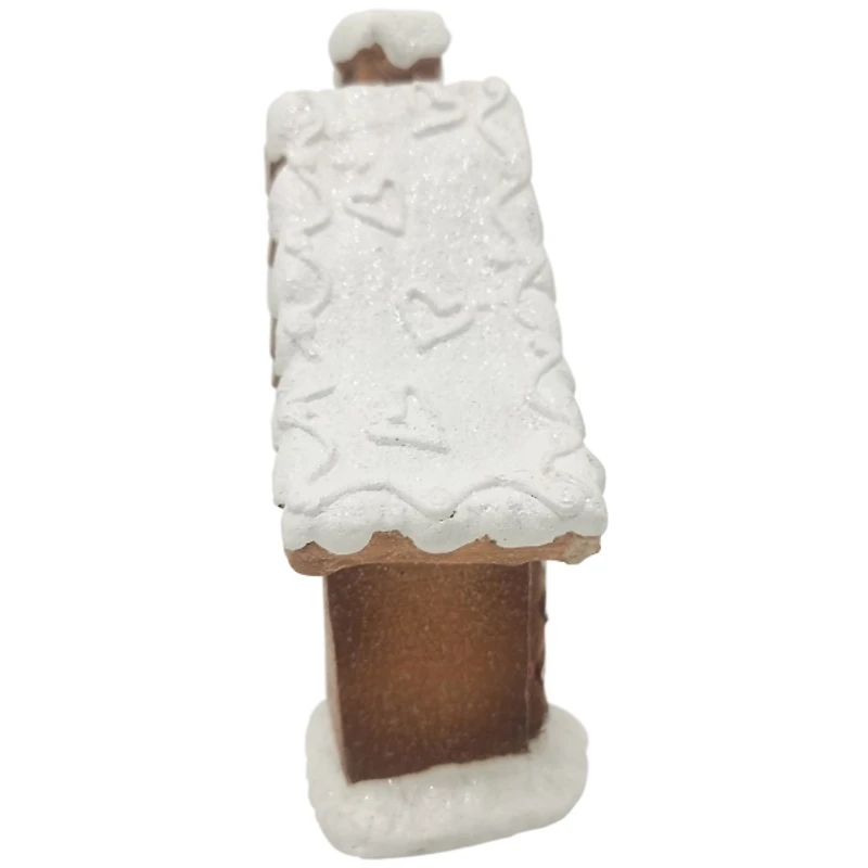 LED Gingerbread House with Star Windows Decoration