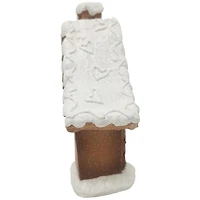 LED Gingerbread House with Star Windows Decoration