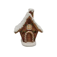 LED Gingerbread House with Star Windows Decoration