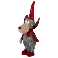 Plush Standing Moose Decoration