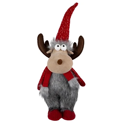 Plush Standing Moose Decoration