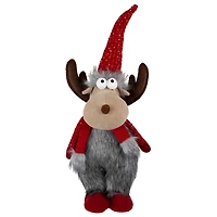 Plush Standing Moose Decoration