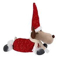 Plush Laying Moose Decoration