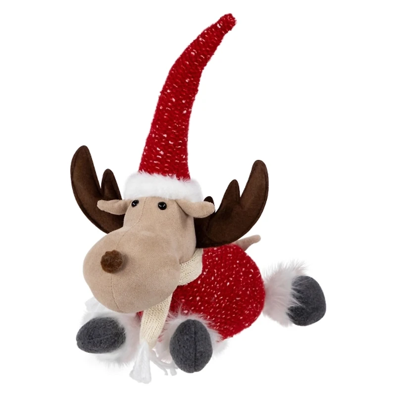 Plush Laying Moose Decoration