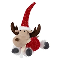 Plush Laying Moose Decoration