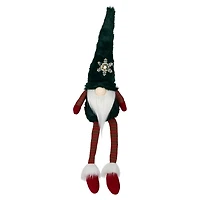 Green Gnome with LED Snowflake