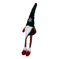 Green Gnome with LED Snowflake