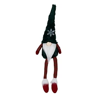 Green Gnome with LED Snowflake