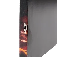 LED Santa with Gifts Canvas Art Print