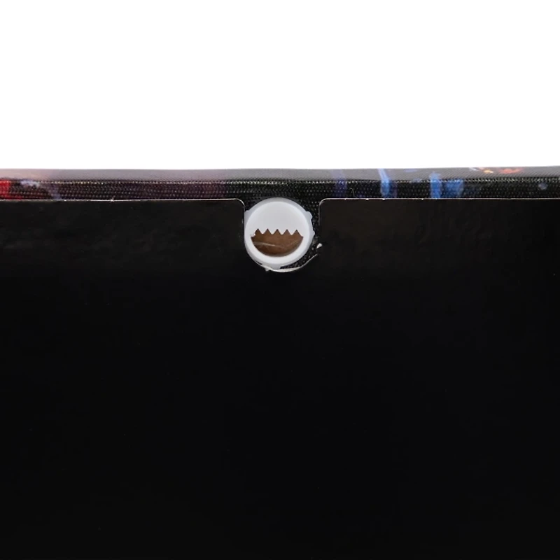 LED Santa with Gifts Canvas Art Print