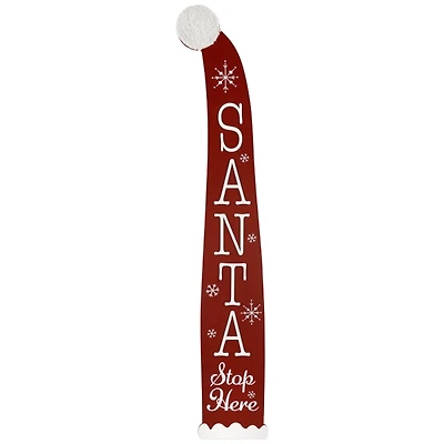 Santa Stop Here Porch Board