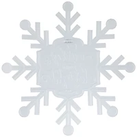 Merry and Bright Snowflake Wall Plaque