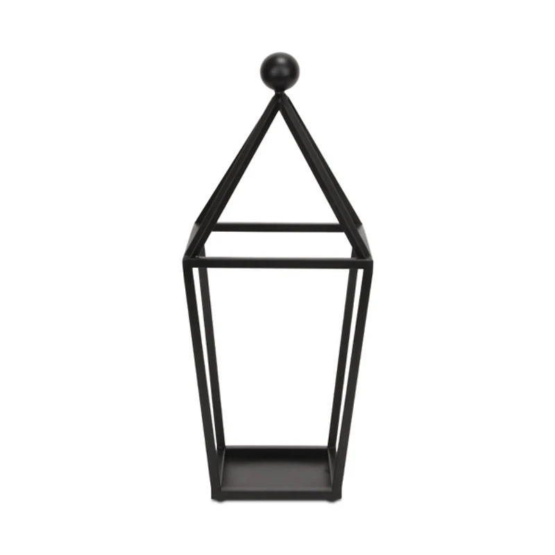 Black Metal Novara Open Lantern