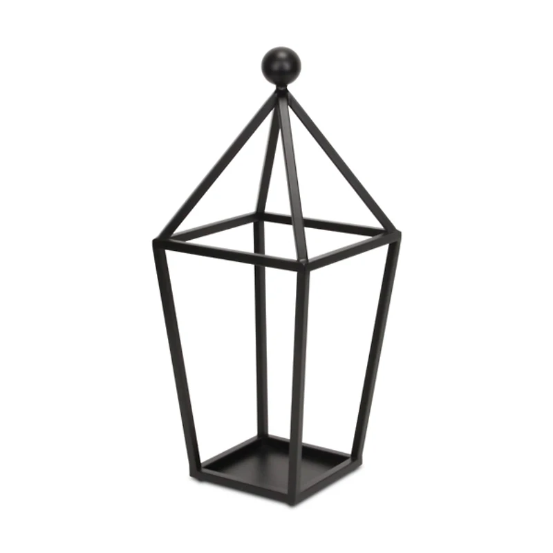 Black Metal Novara Open Lantern