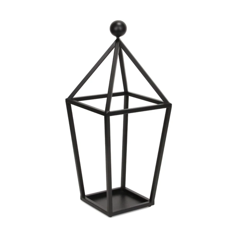 Black Metal Novara Open Lantern