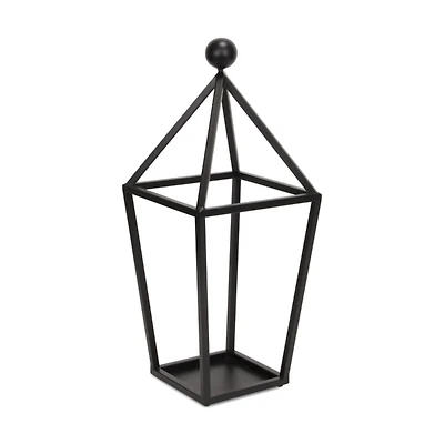 Black Metal Novara Open Lantern