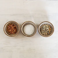 Natural Wood Pinch Bowls, Set of 3