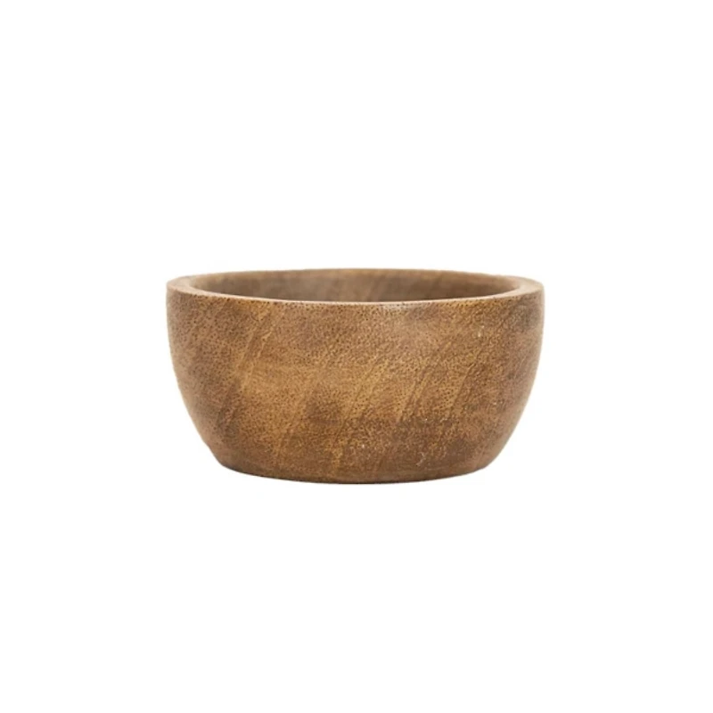 Natural Wood Pinch Bowls, Set of 3