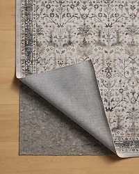 Anniston Ivory Stone Washable Area Rug, 5x8