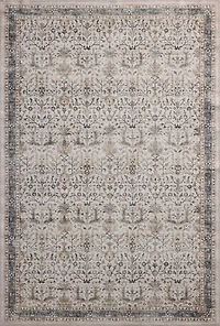 Anniston Ivory Stone Washable Area Rug, 5x8