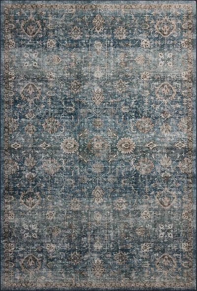 Anniston Lagoon Washable Area Rug, 5x8