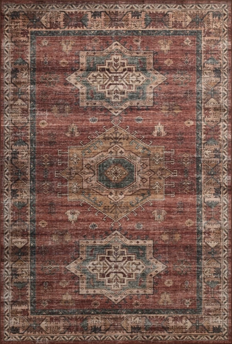 Anniston Spice Washable Area Rug, 5x8