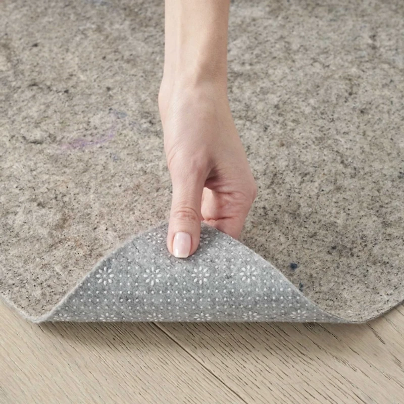 Gray Reversible Non-Slip Rug Pad, 9x10