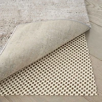 Ivory Gridlock Non-Slip Rug Pad