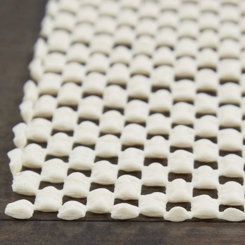 Ivory Gridlock Non-Slip Rug Pad