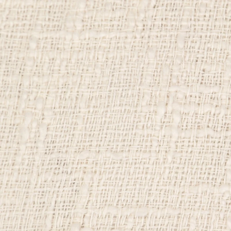 Round White Tassel Pillow