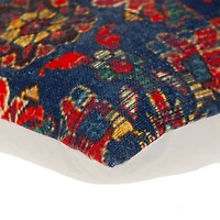 Blue Woven Tapestry Pillow