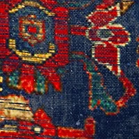 Blue Woven Tapestry Pillow