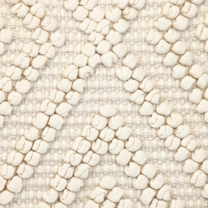 Ivory Knotted Diamond Pillow
