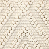 Ivory Knotted Diamond Pillow
