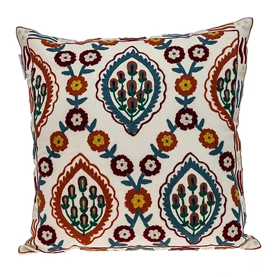 Colorful Embroidered Florina Pillow