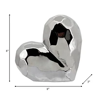Silver Heart Figurine